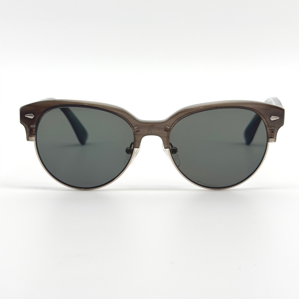 Carven Mens Gray Browline Retro Sunglasses 51-18-142 Modern Designer Fashion